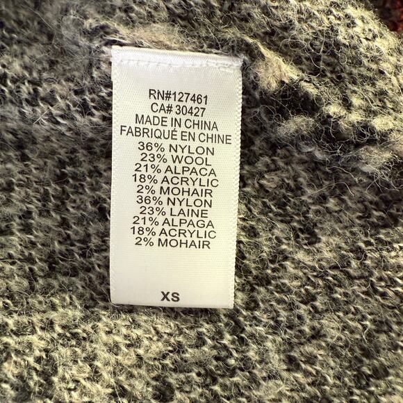 Wildfox Leopard Animal Print Wool Alpaca Mohair Blend Oversized Cardigan | XS - Picture 9 of 11